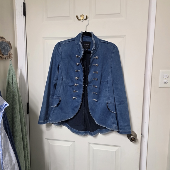 Insight Blue Military-Style Jacket - Picture 2 of 3